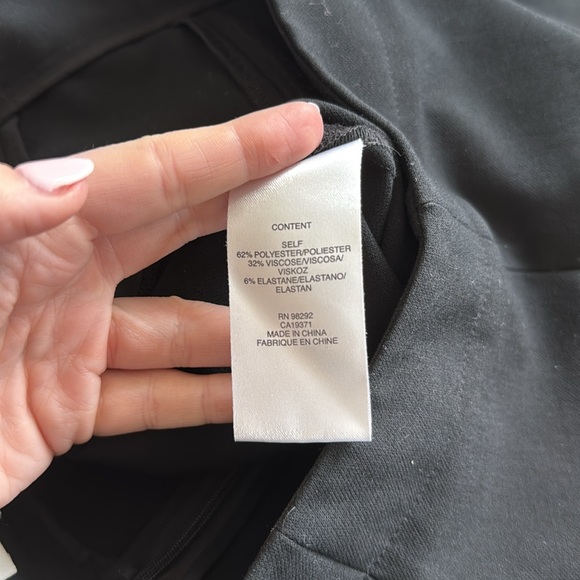 Tibi Black Slit Ankle Skinny Pants Size 2 - Picture 9 of 9